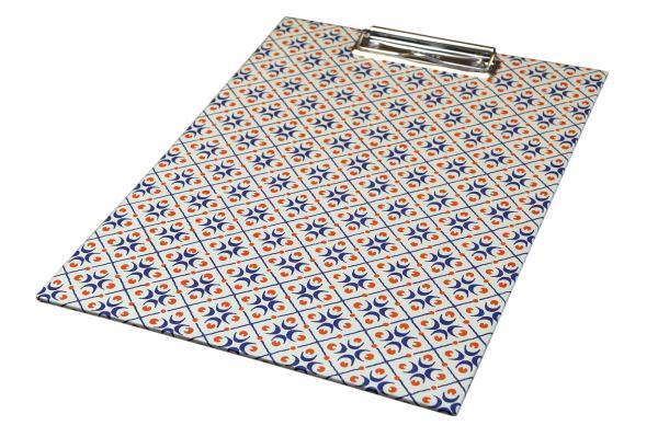 Clipboard blue red "Ferdl", handmade clipboard, extra strong